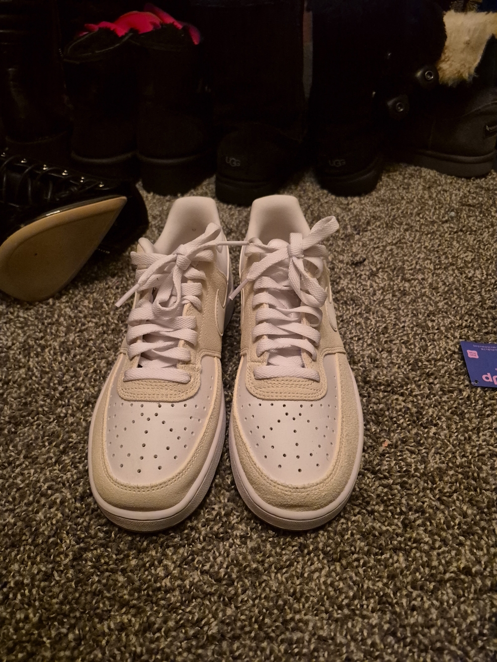 BRAND NEW Women's White and Cream Nike AF1 (never worn)